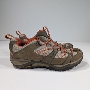 Merrell Hiking Shoes Women's Size 7.5 Siren Sport Waterproof Hiking Trail Orange